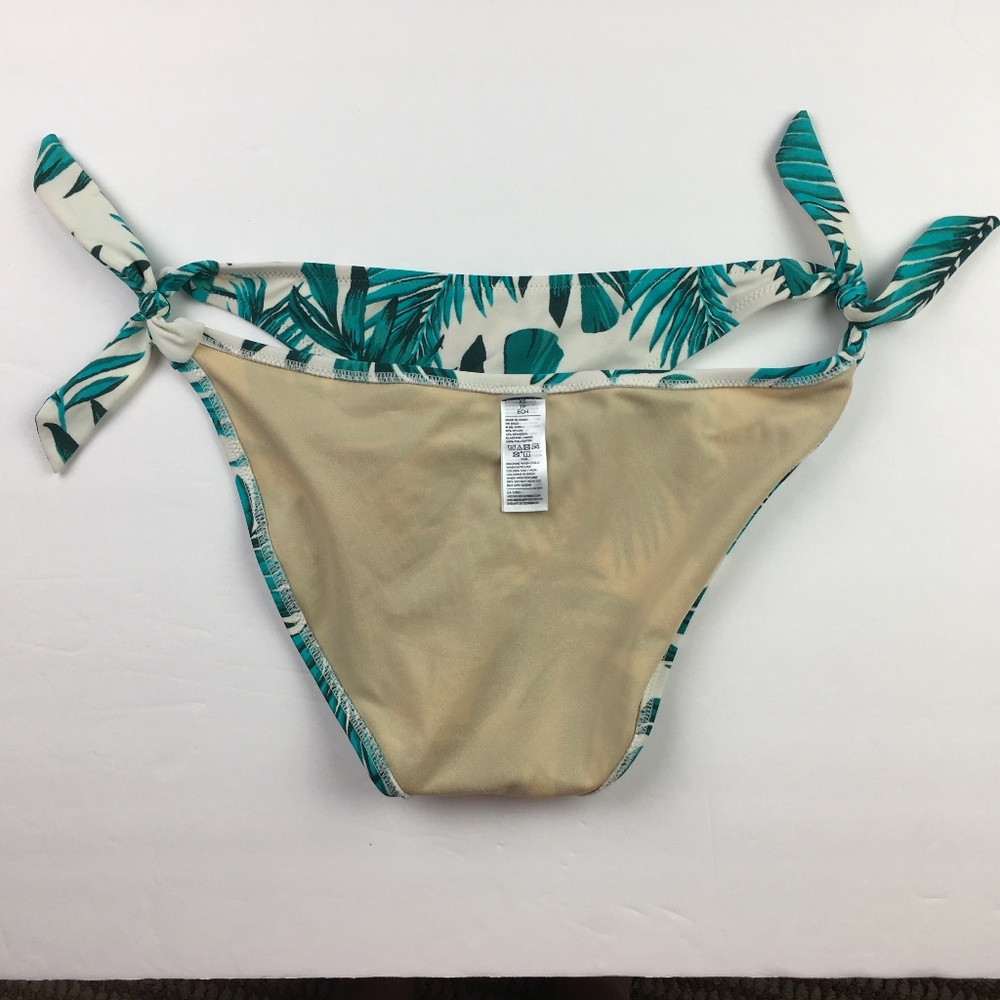 Old Navy Tropical Palms Blue/Green Bikini XS - Picture 4 of 8